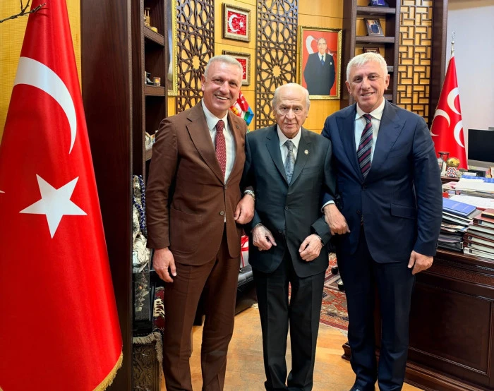 Başdanışman Saral ve Başkan Sarıalioğlu'ndan Bah&ccedil;eli'ye anlamlı ziyaret: 'Cumhur İttifakı'mız var olsun'