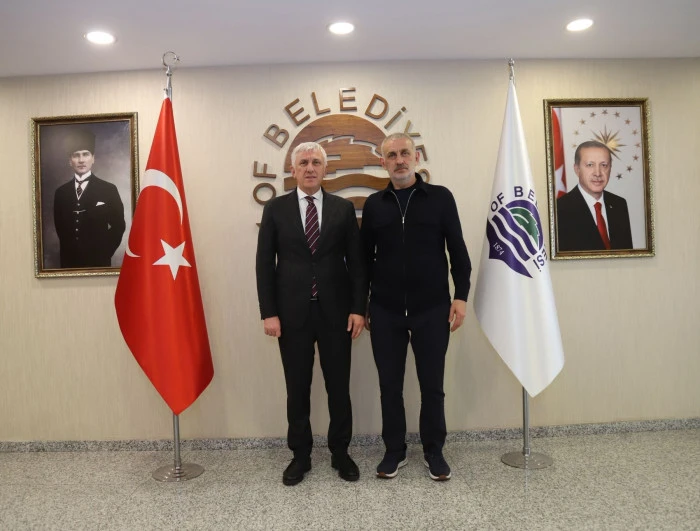 Başkan Sarıalioğlu, TFF Başkanı Hacıosmanoğlu'nu Of'ta Ağırladı