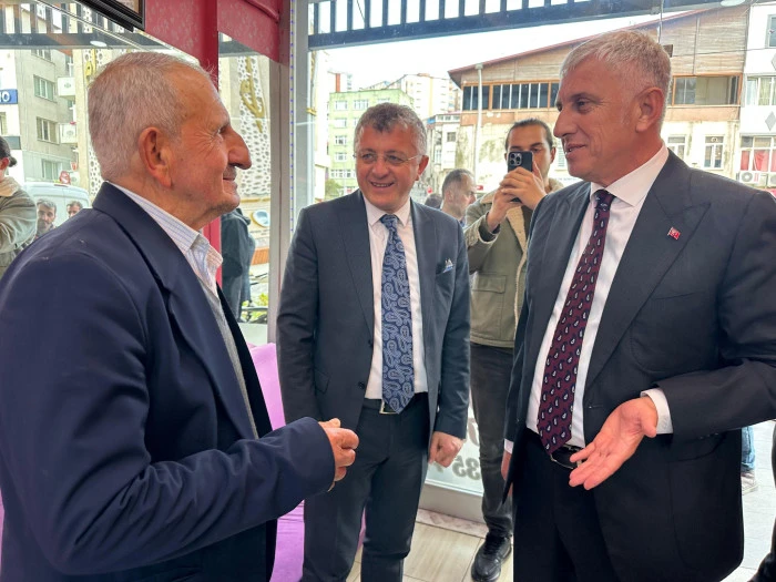 Başkan Sarıalioğlu ve Genç, Of Esnafını Ziyaret Etti