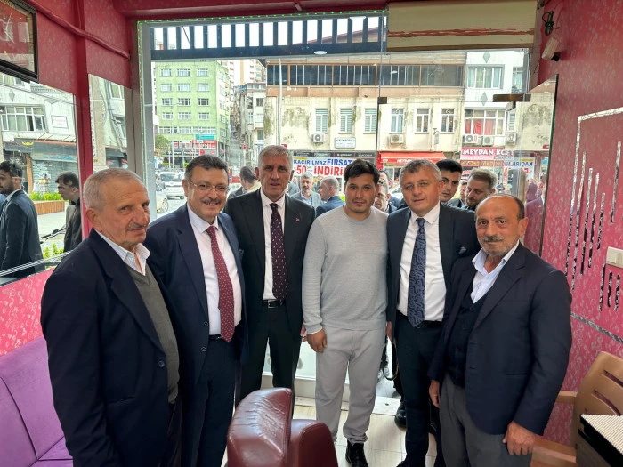 Başkan Sarıalioğlu ve Genç, Of Esnafını Ziyaret Etti