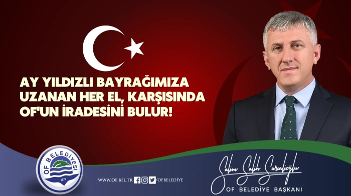 Başkan Sarıalioğlu, Ay yıldızlı bayrağı indirmeye kimsenin g&uuml;c&uuml; yetmez!