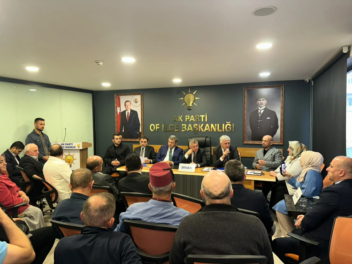 Başkan Sarıalioğlu 'Of i&ccedil;in birlik ve istişareyle &ccedil;alışmaya devam edeceğiz'