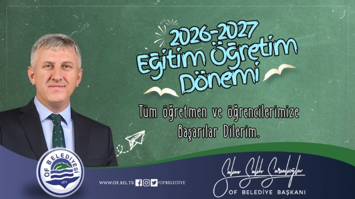 Başkan Sarıalioğlu'ndan 2026-2027 Eğitim &Ouml;ğretim Yılı Mesajı