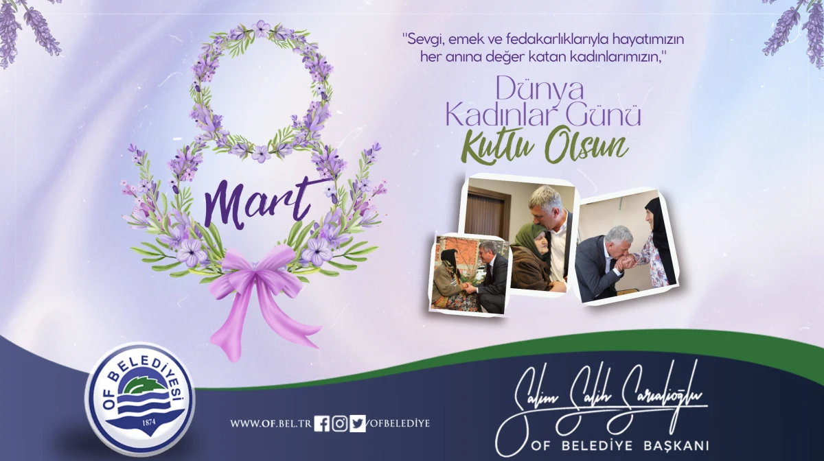 Başkan Sarıalioğlu'ndan '8 Mart Kadınlar G&uuml;n&uuml;' Mesajı