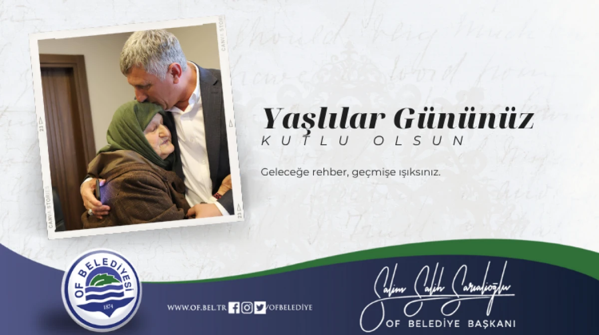 Başkan Sarıalioğlu'ndan anlamlı 1 Ekim Dünya Yaşlılar Günü mesajı