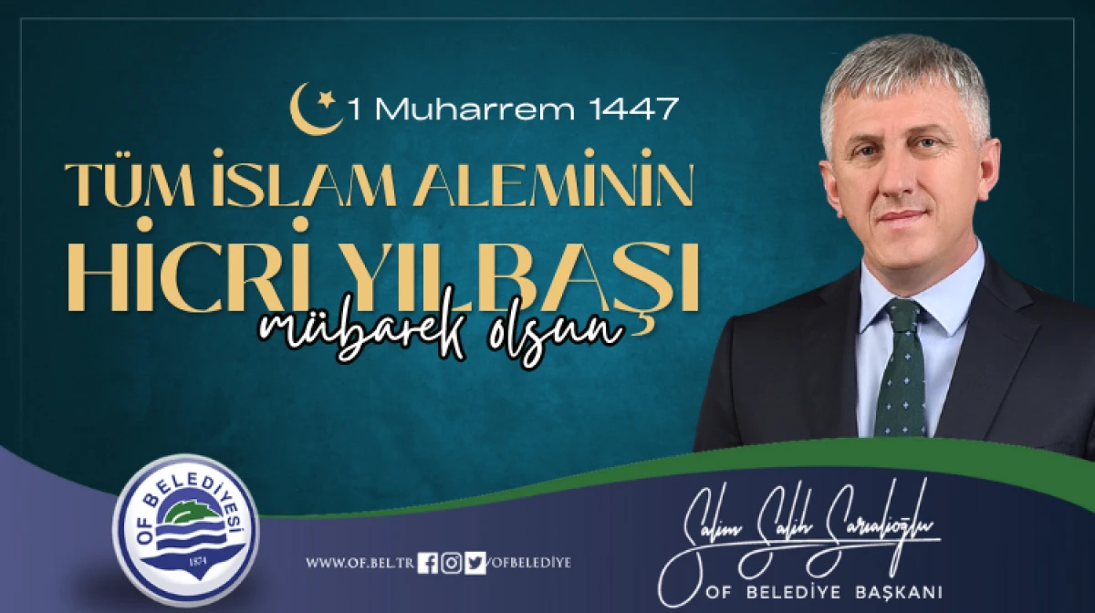Başkan Sarıalioğlu'ndan Hicri Yılbaşı ve Muharrem Ayı Mesajı