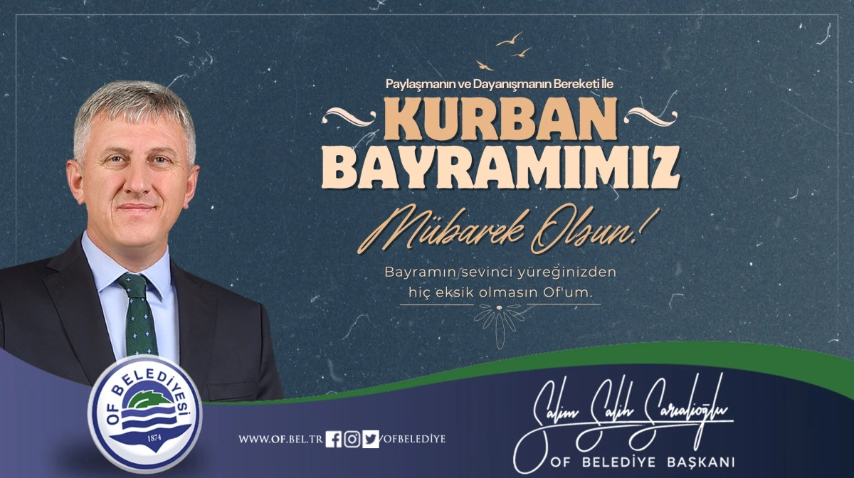 Başkan Sarıalioğlu'ndan Kurban Bayramı Mesajı