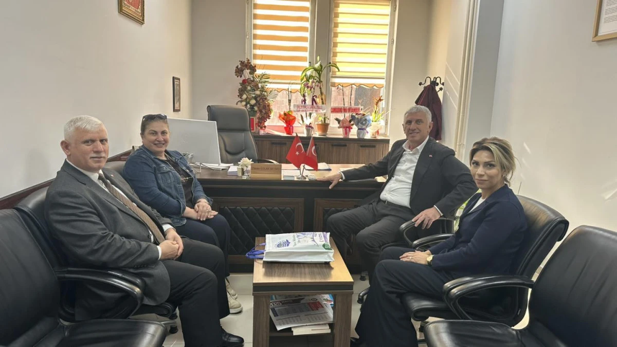 Başkan Sarıalioğlu'ndan Şube Müdürü Canan Çolak Seymen'e Hayırlı Olsun Ziyareti