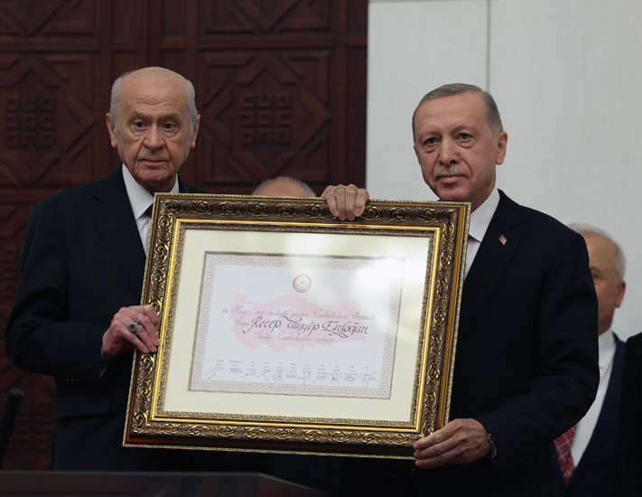 Cumhurbaşkanı Erdoğan, TBMM Genel Kurulu’nda yemin ederek göreve başladı