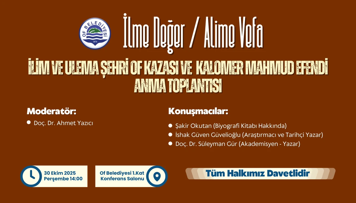 Of Belediyesi'nden Anlamlı Program: 