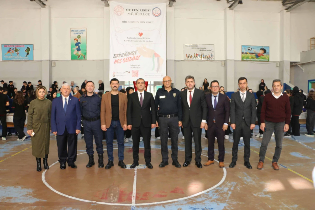 Of Fen Lisesi'nden Gazze için 