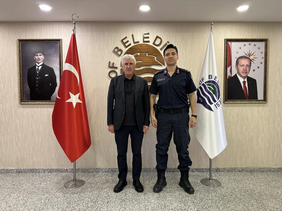 Of Jandarma Komutanı Binbaşı Çelik'ten Başkan Sarıalioğlu'na Veda Ziyareti